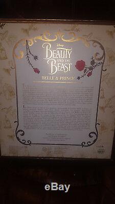 Disney Beauty And The Beast Live Action Platinum Doll Set Limited Edition Of 500