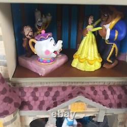 Disney Beauty And The Beast Magic Moments In Time Clock Tower Diorama New In Box