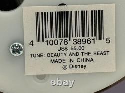Disney Beauty And The Beast Musical Snow Globe Belle & Beast Dancing