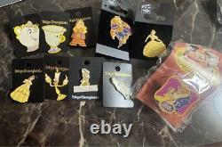 Disney Beauty And The Beast Pin Badge Set Of 10