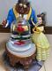Disney Beauty And The Beast Princess Belle Music Box Snow globe Antique Retro
