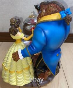 Disney Beauty And The Beast Princess Belle Music Box Snow globe Antique Retro