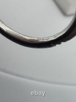 Disney Beauty And The Beast Ring Rose 10k Gold Diamond 925 Ring Size 7