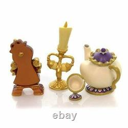 Disney Beauty And The Beast Set Of 4 Figurines Lumiere Mrs Potts Chip Cogsworth