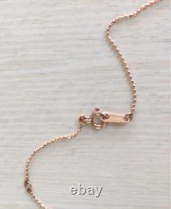 Disney Beauty And The Beast Take Up Necklace Heart Pink Gold 10K