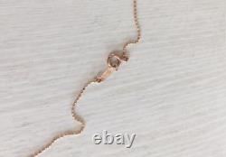 Disney Beauty And The Beast Take Up Necklace Heart Pink Gold 10K