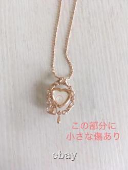 Disney Beauty And The Beast Take Up Necklace Heart Pink Gold 10K