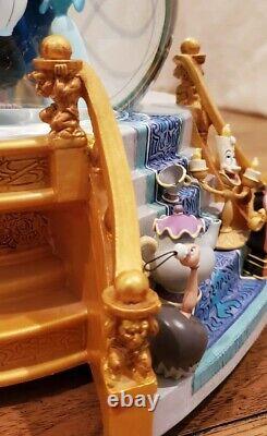 Disney Beauty & Beast 1991 Musical Library Snow Globe Rare With Original Box