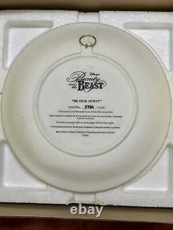 Disney Beauty Beast 3d Wall Plate Be Our Guest + Tale as Old as Time Limited Ed
