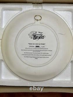 Disney Beauty Beast 3d Wall Plate Be Our Guest + Tale as Old as Time Limited Ed