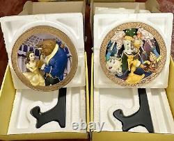 Disney Beauty Beast 3d Wall Plate Be Our Guest + Tale as Old as Time Limited Ed
