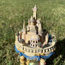 Disney Beauty Beast Belle Snow Globe Light Up Hour Glass Tale as Old as Time