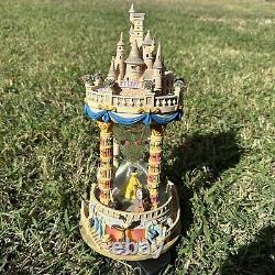 Disney Beauty Beast Belle Snow Globe Light Up Hour Glass Tale as Old as Time