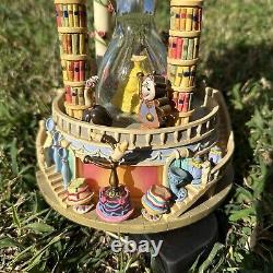 Disney Beauty Beast Belle Snow Globe Light Up Hour Glass Tale as Old as Time