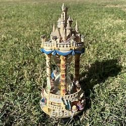 Disney Beauty Beast Belle Snow Globe Light Up Hour Glass Tale as Old as Time
