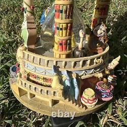 Disney Beauty Beast Belle Snow Globe Light Up Hour Glass Tale as Old as Time