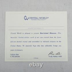 Disney Beauty Beast Bewitched Blossom Figurine Crystal World Numbered of 6750