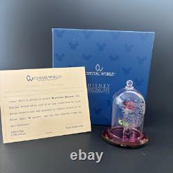 Disney Beauty Beast Bewitched Blossom Figurine Crystal World Signed Numbered