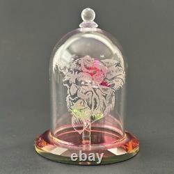 Disney Beauty Beast Bewitched Blossom Figurine Crystal World Signed Numbered