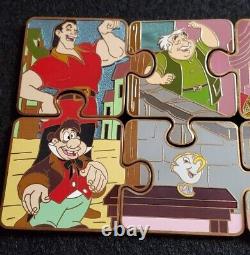 Disney Beauty & Beast Character Connection Mystery Puzzle Pin Set of 12