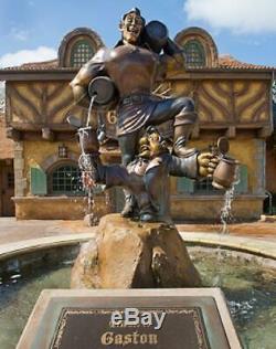Disney Beauty Beast Gaston Big Fig statue figure Villains REAL WORKING FOUNTAIN