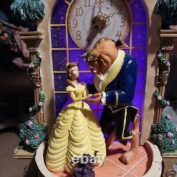 Disney Beauty & Beast Happily Ever After Illuminated Hand-Sculpted Wall Clock