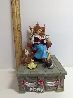 Disney Beauty & Beast Music Box Statue RARE BE OUR GUEST