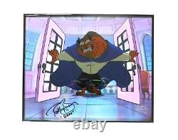 Disney Beauty Beast Original Production CEL hand Signed Voice Robby Benson