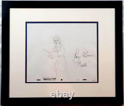 Disney Beauty Beast Original Production Drawing Signed Paige O'Hara voice