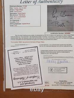 Disney Beauty Beast Original Production Drawing Signed Paige O'Hara voice