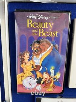 Disney Beauty & Beast VHS Commemorative Box Set- CD Lithograph & Making Of Book