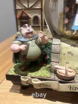 Disney Beauty & The Beast 2 Double Sided Wind-Up Musical Snow Globe Storybook