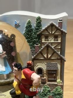 Disney Beauty & The Beast 2 Double Sided Wind-Up Musical Snow Globe Storybook