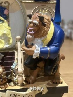 Disney Beauty & The Beast 2 Double Sided Wind-Up Musical Snow Globe Storybook