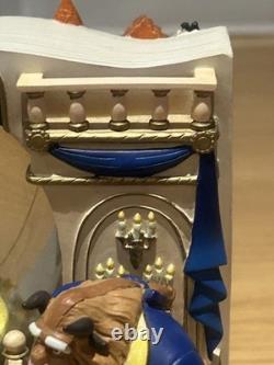 Disney Beauty & The Beast 2 Double Sided Wind-Up Musical Snow Globe Storybook