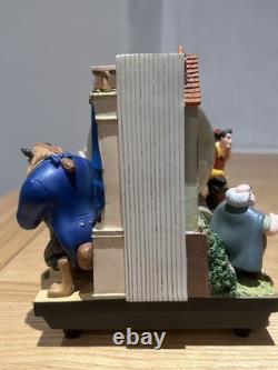 Disney Beauty & The Beast 2 Double Sided Wind-Up Musical Snow Globe Storybook