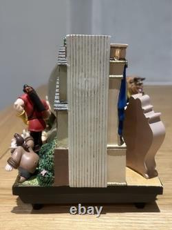 Disney Beauty & The Beast 2 Double Sided Wind-Up Musical Snow Globe Storybook