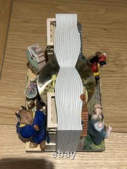 Disney Beauty & The Beast 2 Double Sided Wind-Up Musical Snow Globe Storybook