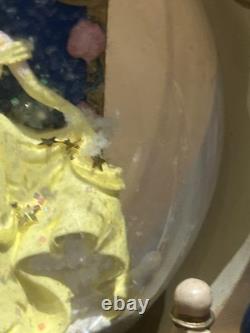 Disney Beauty & The Beast 2 Double Sided Wind-Up Musical Snow Globe Storybook