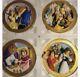 Disney Beauty & The Beast 3D Plate Complete Set of 4 EC COA's & Boxes