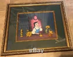 Disney Beauty & The Beast 6 Pin Framed Limited Edition Set with COA 10th Anniversa