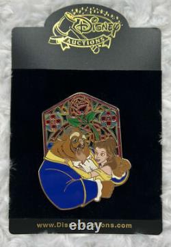 Disney Beauty & The Beast Belle Disney Auction Le 100 Stained Glass Jumbo Pin