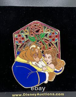 Disney Beauty & The Beast Belle Disney Auction Le 100 Stained Glass Jumbo Pin