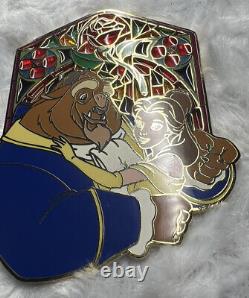 Disney Beauty & The Beast Belle Disney Auction Le 100 Stained Glass Jumbo Pin