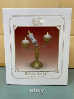 Disney Beauty & The Beast Cogsworth Clock and Lumiere Light Up set Figure JP New