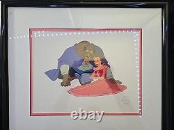 Disney Beauty & The Beast Cozy Couple Sericel Limited Edition 1993