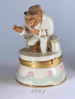 Disney Beauty & The Beast Elegan Beast Trinket Box Treasure Collector FREE SHIP