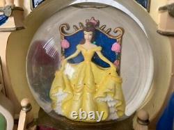 Disney Beauty &The Beast FigureMusical Figurine Music Box Double Sided SnowGlobe