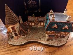 Disney Beauty & The Beast French Village House Ceramic The Bookseller New In Box