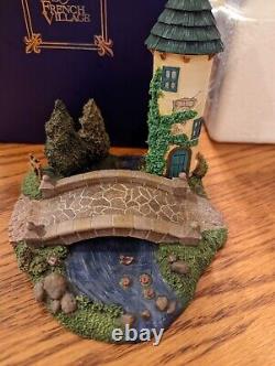 Disney Beauty & The Beast French Village House Tower & Bridge Ceramic New in Box